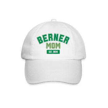 Customize Berner Mom 2024 Gift Modern Dog Lover - Baseball Cap - white/white - Front