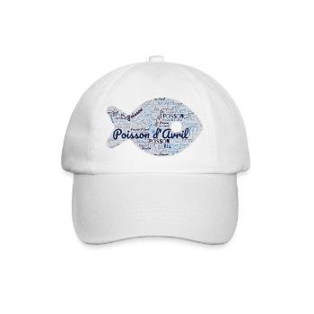 FISH. APRIL FOOL - Baseball Cap - white/white - Front
