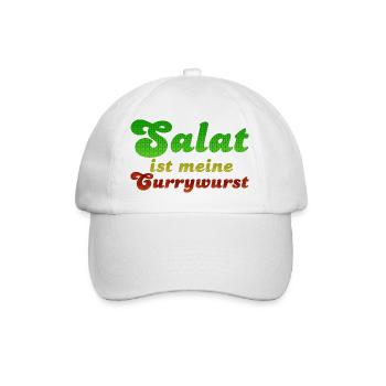 Salat ist meine Currywurst - Casquette classique - blanc/blanc - Devant