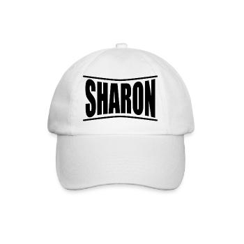 t-shirt Sharon t-shirt gift idea - Baseball Cap - white/white - Front