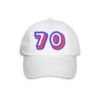 70. 70 YEARS. 70TH ANNIVERSARY. 70TH ANNIVERSARY. - Baseball Cap - white/white - Front