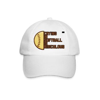 Crying In Softball Is Ridiculous 4 - Baseball Cap - white/white - Front