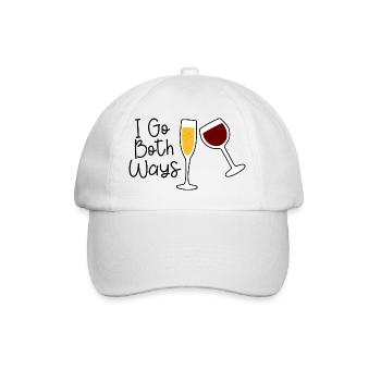 Je vais dans les deux sens 4 - Casquette classique - blanc/blanc - Devant