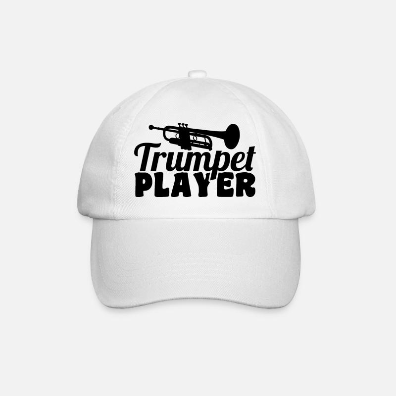 Trompeter - Baseballkappe - Weiß/Weiß