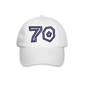70. 70 YEARS. 70TH ANNIVERSARY. 70TH ANNIVERSARY. - Baseball Cap - white/white - Front