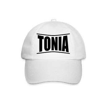 t-shirt Tonia t-shirt gift idea - Baseball Cap - white/white - Front