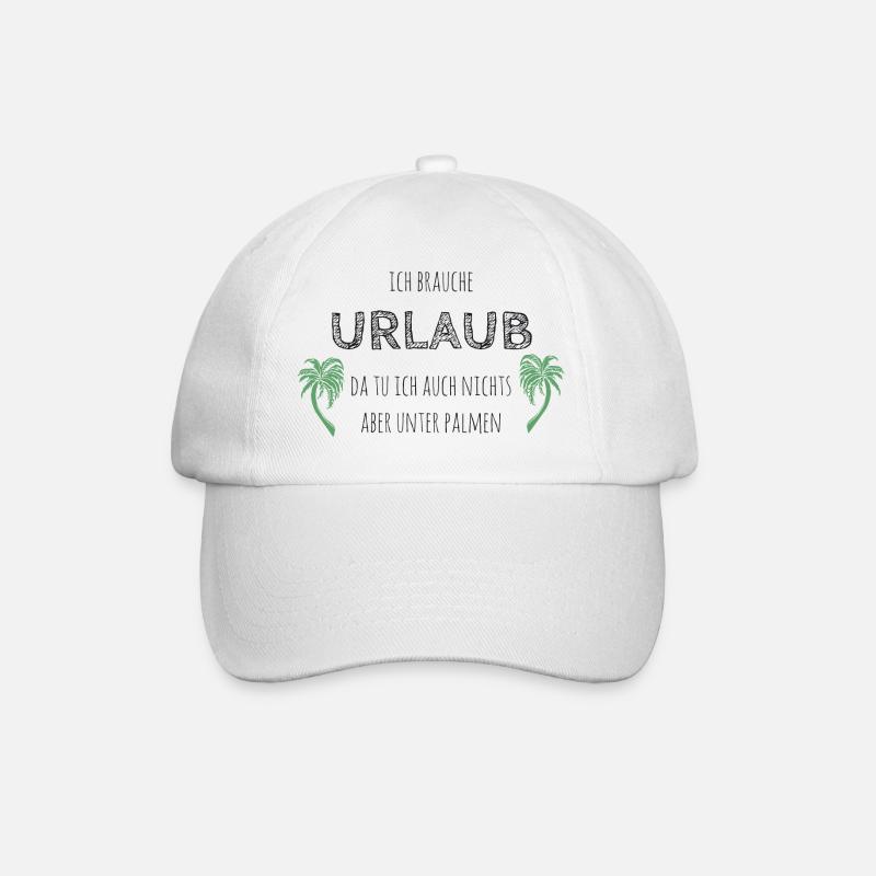 J’ai besoin de vacances - Casquette classique - blanc/blanc