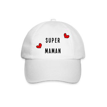 MOM. MOTHER'S DAY. HAPPY MOTHER'S DAY - Baseball Cap - white/white - Front