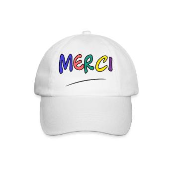 MERCI. MAÎTRESSE. MAÎTRE. MERCI MAÎTRESSE - Casquette classique - blanc/blanc - Devant