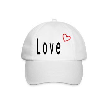 LOVE. HEART. HEARTS. HEART. FATHER's DAY - Baseball Cap - white/white - Front