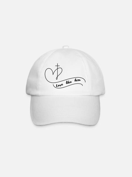 Love like him - Casquette classique - blanc/blanc