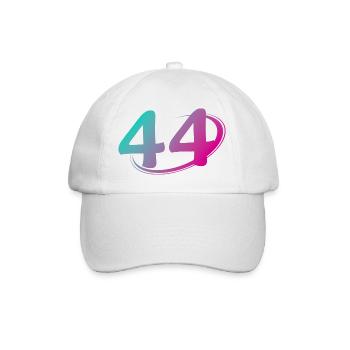 Numéro 44 multicolore - Casquette classique - blanc/blanc - Devant