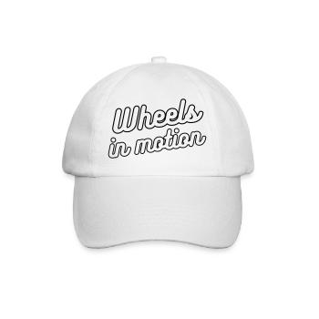 Wheels in motion. For wheelchair users # - Baseball Cap - white/white - Front