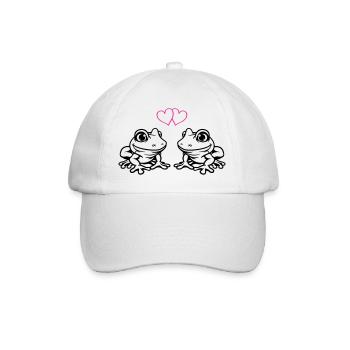 Frog Comic Love - Baseball Cap - white/white - Front