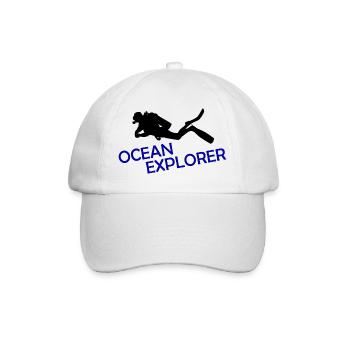 OCEAN EXPLORER - Baseballkappe - Weiß/Weiß - Vorne
