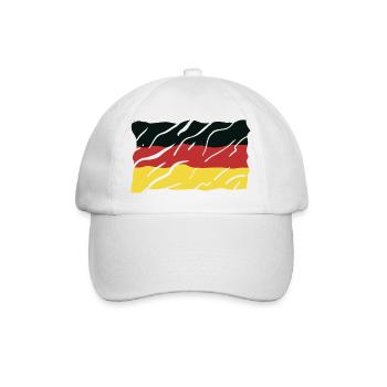 Germany Fan T Shirt Outfit Design - Baseball Cap - white/white - Front