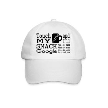 Touche mon café et je te gifle si fort - Casquette classique - blanc/blanc - Devant