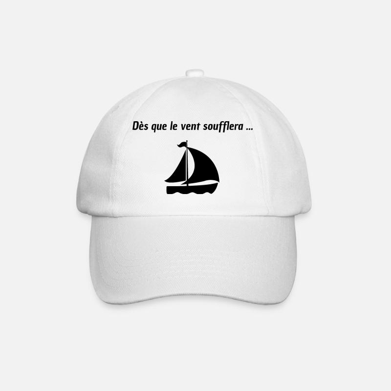 Dès que le vent soufflera - Casquette classique - blanc/blanc