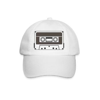 Kassette - Baseballkappe - Weiß/Weiß - Vorne