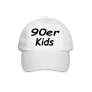 90er Kids - Baseballkappe - Weiß/Weiß - Vorne
