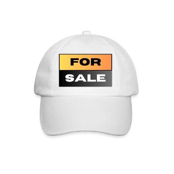 FOR SALE - Baseballkappe - Weiß/Weiß - Vorne