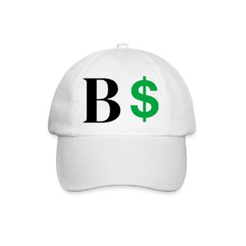 Letter b dollar - Baseball Cap - white/white - Front