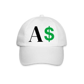 Lettre a dollar - Casquette classique - blanc/blanc - Devant