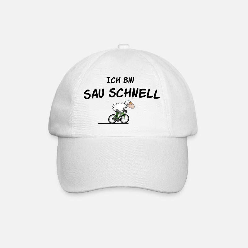 Radsport Schaf - Baseballkappe - Weiß/Weiß