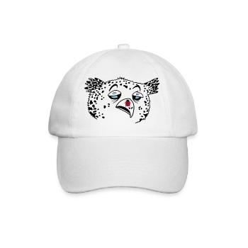 Owl and ladybug - Baseball Cap - white/white - Front