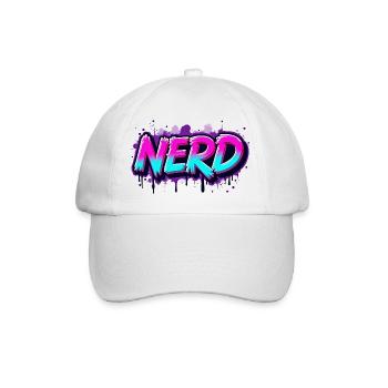 Nerd Néon Graffiti Étincelant - Casquette classique - blanc/blanc - Devant