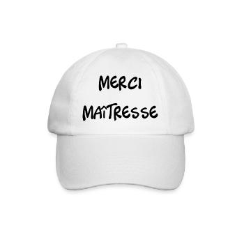 THANK YOU. MISTRESS. MASTER. THANK YOU MISTRESS - Baseball Cap - white/white - Front