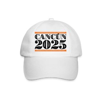 Cancún 2025 - Casquette classique - blanc/blanc - Devant