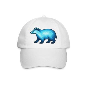 Soul Animal and Guardian Being: Badger - Baseball Cap - white/white - Front