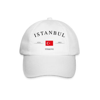 Istanbul Türkiye – Holiday Souvenir &amp; Gift - Baseball Cap - white/white - Front