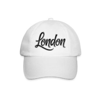 London - Baseballkappe - Weiß/Weiß - Vorne