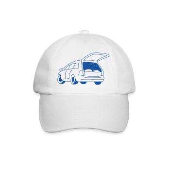 Camping en voiture - Casquette classique - blanc/blanc - Devant
