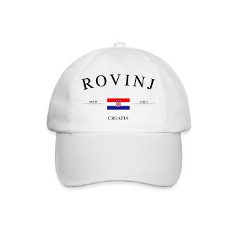 Rovinj Croatie – Souvenirs et cadeaux de vacances - Casquette classique - blanc/blanc - Devant