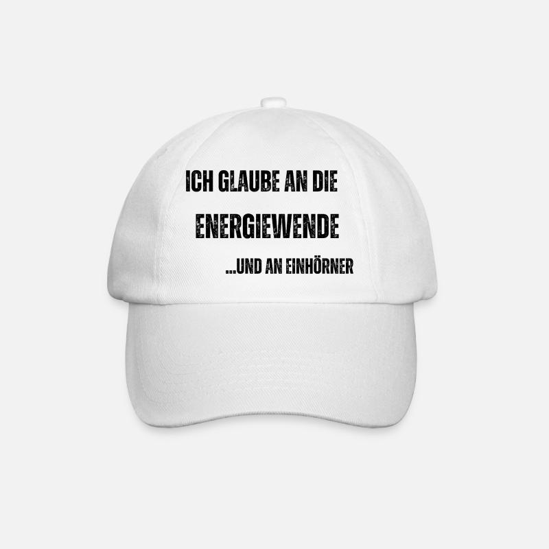 Energiewende - Baseballkappe - Weiß/Weiß