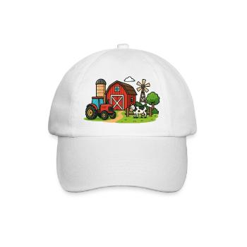 Paysage de ferme rurale - Casquette classique - blanc/blanc - Devant