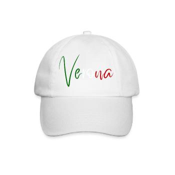 Amo Verona, elegant minimalist design - Baseball Cap - white/white - Front