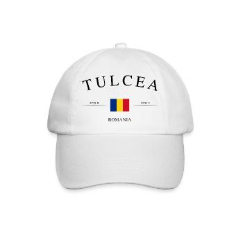 Tulcea Romania – Holiday Souvenir & Gift - Baseball Cap - white/white - Front