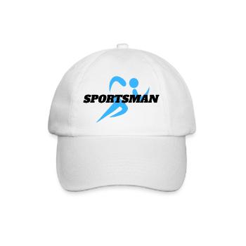 Sportsman Design - Baseballkappe - Weiß/Weiß - Vorne