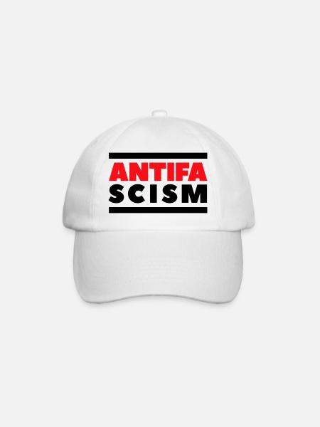 ANTIFA - Antifaschismus - Baseballkasket - hvid/hvid