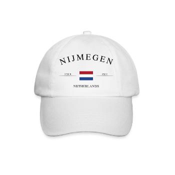 Nimègue, Pays-Bas – Souvenir et cadeau de Noël - Casquette classique - blanc/blanc - Devant