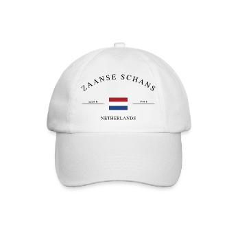 Zaanse Schans Netherlands – Holiday Souvenir - Baseball Cap - white/white - Front