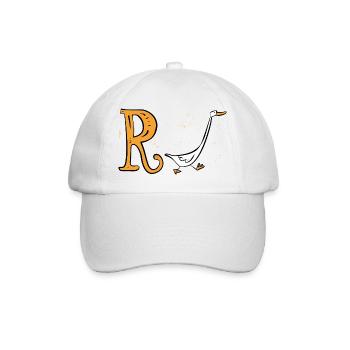 Pension Duck - Retirement - Pension - Baseball Cap - white/white - Front