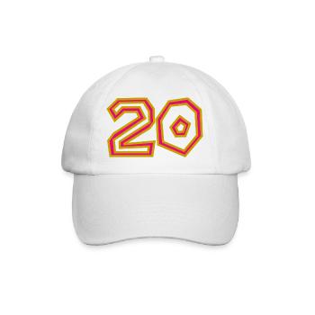 20. 20th ANNIVERSARY. 20 YEARS ANNIVERSARY. 20 YEARS. - Baseball Cap - white/white - Front