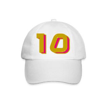 10. 10 YEARS. 10th ANNIVERSARY. 10 YEAR ANNIVERSARY. - Baseball Cap - white/white - Front