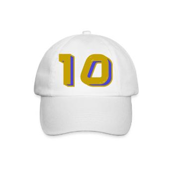 10. 10 YEARS. 10th ANNIVERSARY. 10 YEAR ANNIVERSARY. - Baseball Cap - white/white - Front