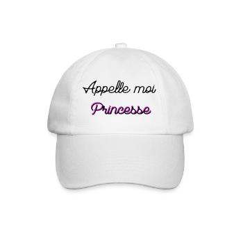 Appelle moi Princesse  - Casquette classique - blanc/blanc - Devant